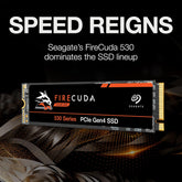 Seagate ZP1000GM3A013 FireCuda 530 1TB M.2 PCIe Gen4 ×4 NVMe 1.4 SSD
